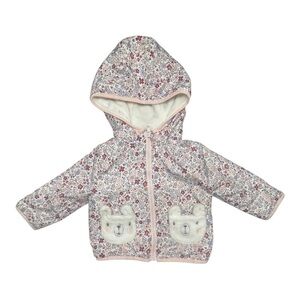 Penelope Mack Pink Floral Baby Hoodie Size: 12 months